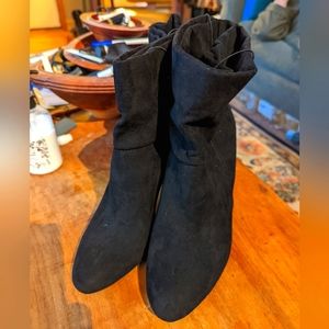3/$40 NWT Vegan Suede Slip-On Ankle Boot